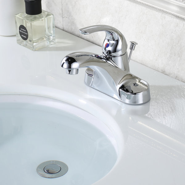 WOWOW Lift Rod Bathroom Sink Drain with Overflow Wayfair